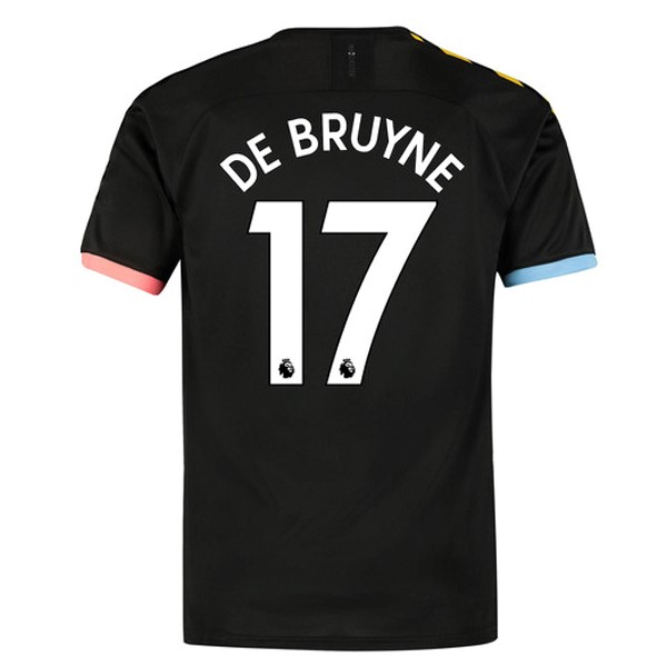 Maillot Football Manchester City NO.17 Bruyne Exterieur 2019-20 Noir